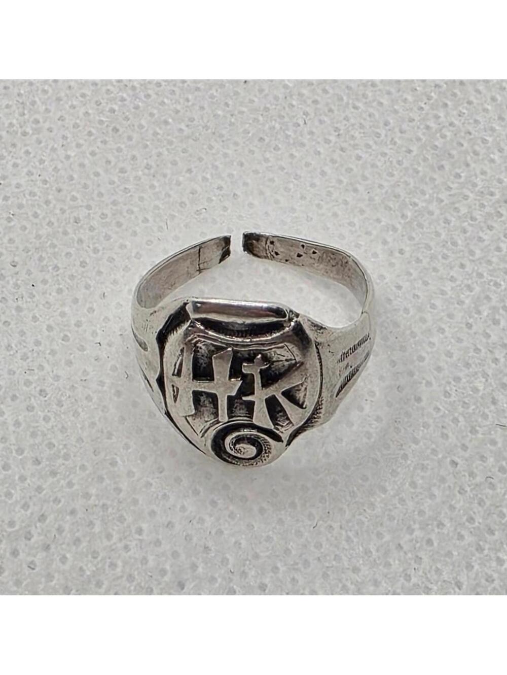 Antique HK Signet Sterling 925 Silver Adjustable Ring - Picture 5 of 5